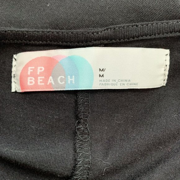 SOLD❗️Free People Beach Round Neck Wide Sleeve Split Front Maxi Dress Size M - Picture 10 of 11